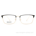 Design Eyewear Half Rim Glasses Beta Semi Titanium Frame Brand Silver Optical Eyeglasses Spectacle